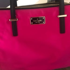 Kate spade hot pink small tote/crossbody